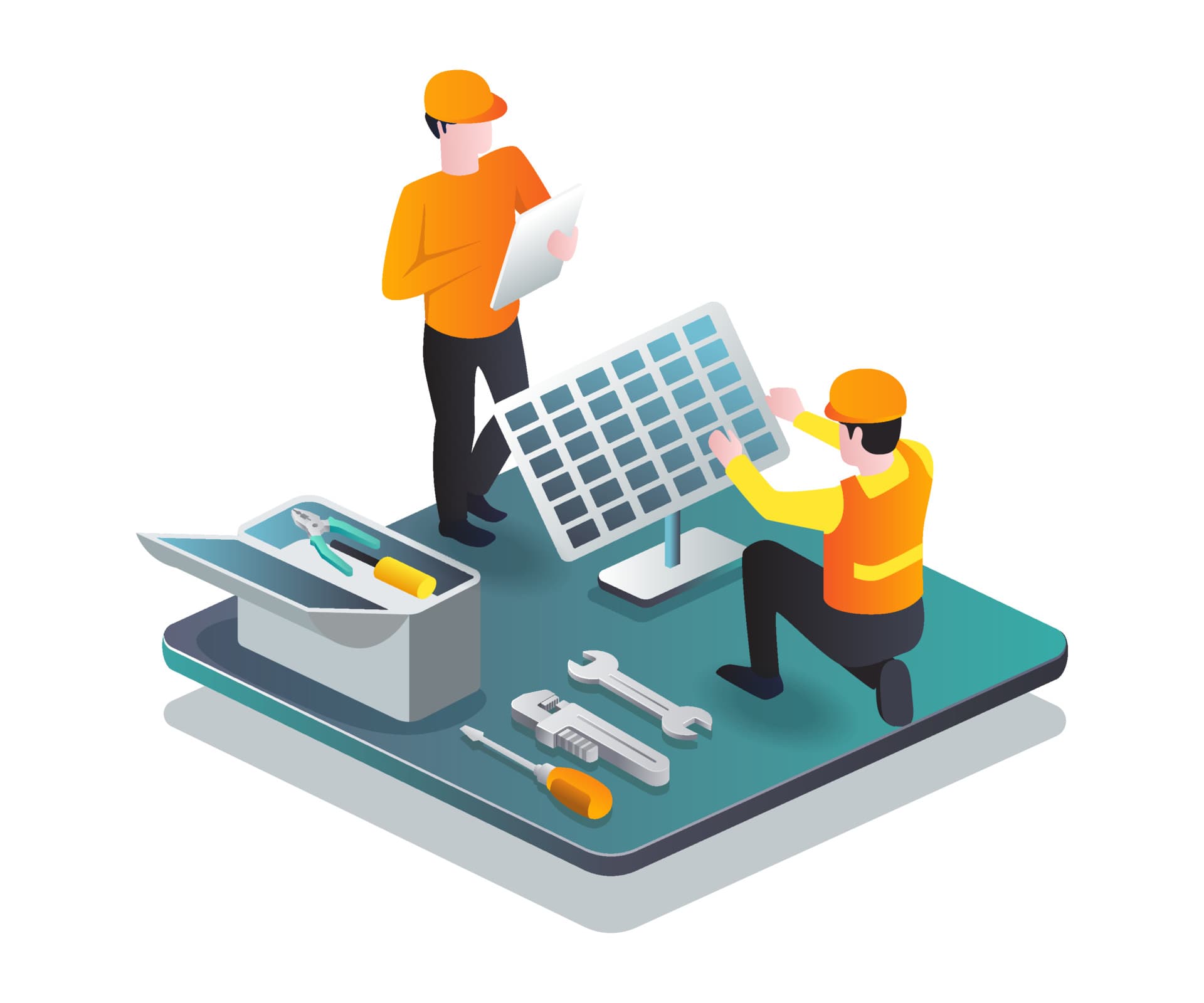 Toiture industrielle équipée de panneaux photovoltaïques